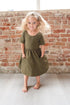 Olive Twirl Dress